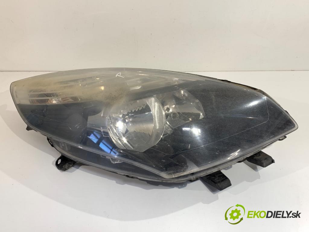 RENAULT SCENIC III nadwozie wielkoprzestrzenne (MPV) 2010 96 kW 1.9 dCi (JZ0J, JZ1J, JZ1K, JZ1S) 1870 Svetlomet pravy predný 260100023R