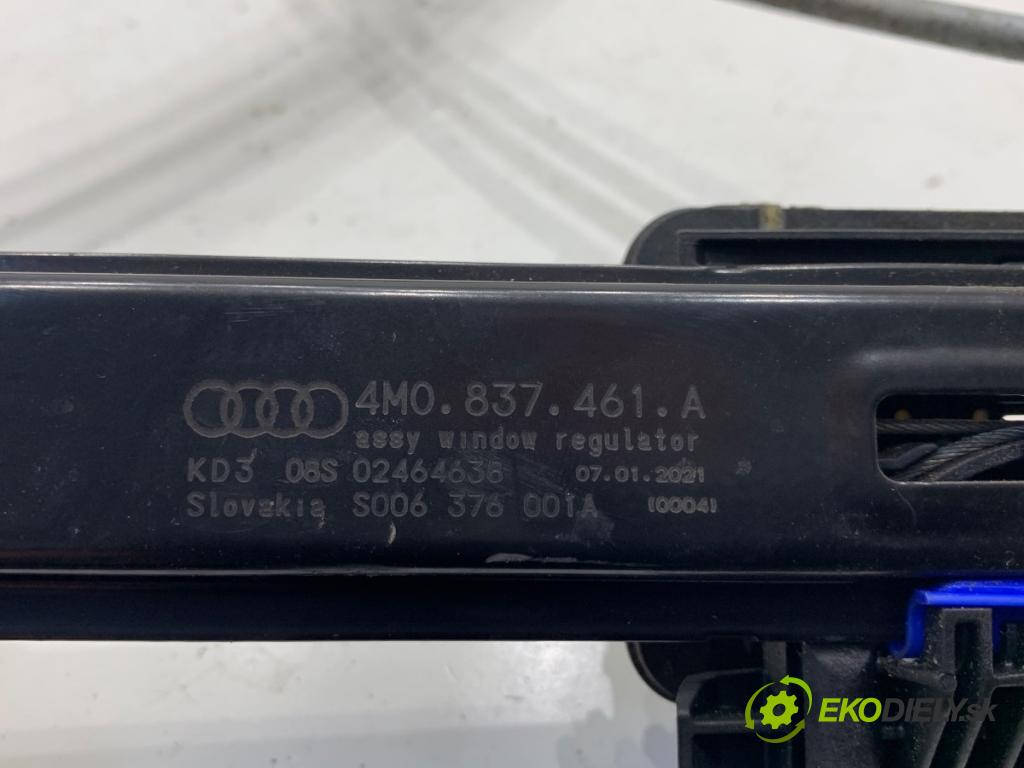 AUDI Q7 4M SUV 2021 170 kW 45 TDI Mild Hybrid quattro 2967 mechanismus okna levý přední část 4M0837461A