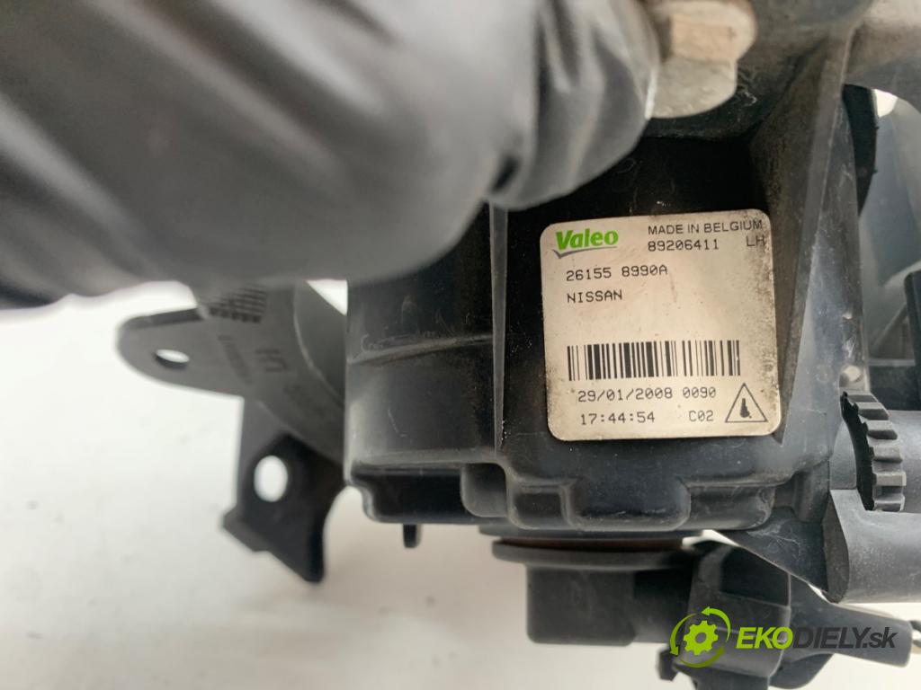 NISSAN QASHQAI J10 SUV 2008 84 kW 1.6 1598 Hmlové svetlo, hmlovka ľavy predný 261558990A