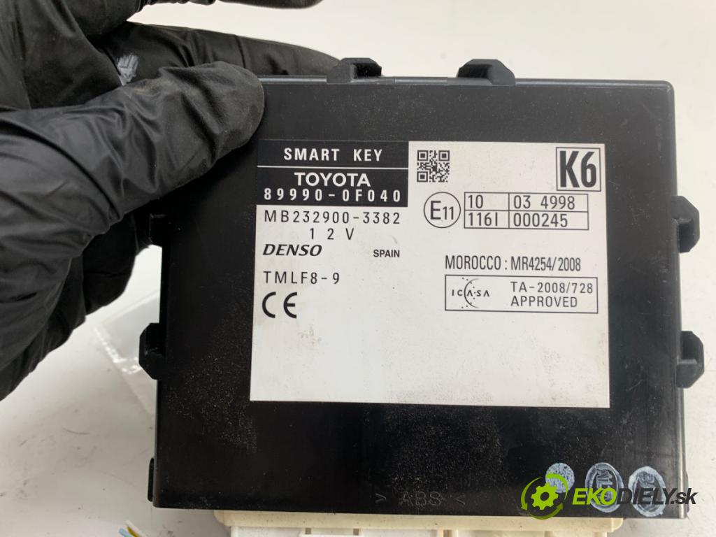 TOYOTA VERSO nadwozie wielkoprzestrzenne (MPV) 2014 108 kW 1.8 (ZGR21_) 1798 modul SMART klíč 89990-0F040