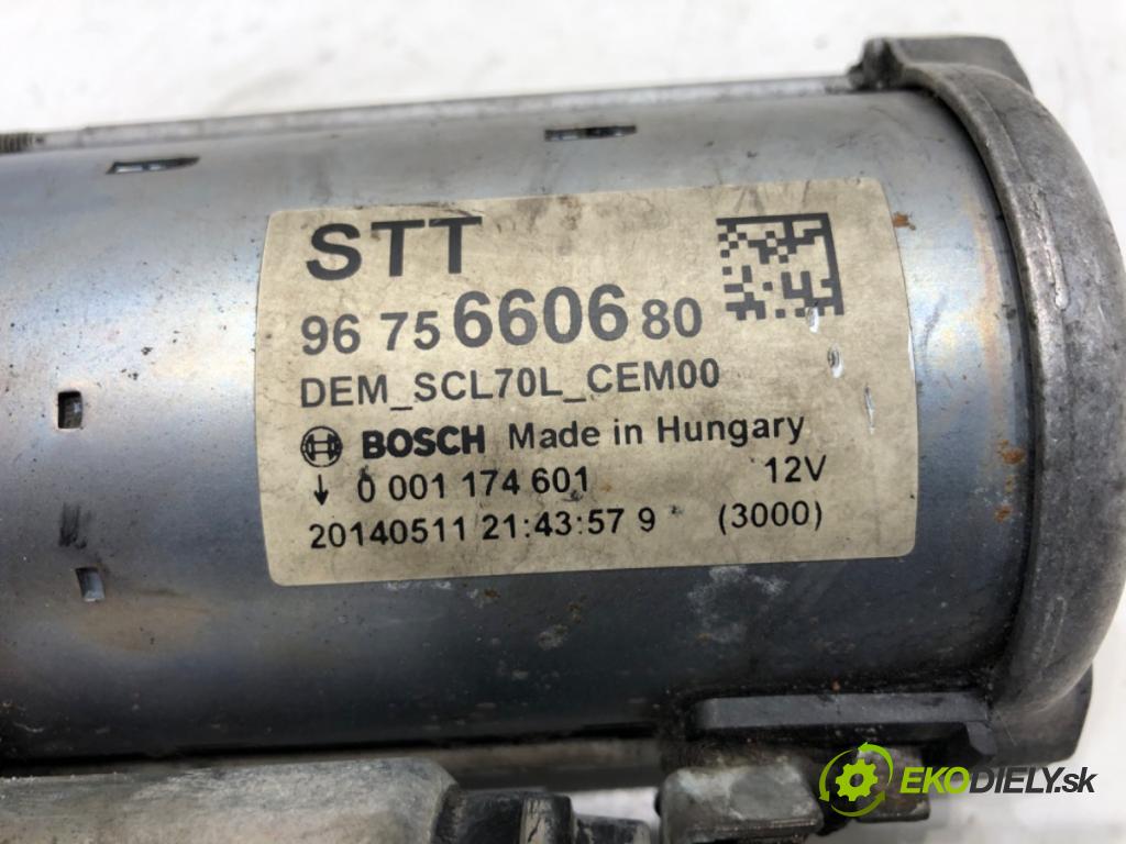 PEUGEOT 308 SW II Kombi 2014 88 kW 1.6 BlueHDi 120 1560 Štartér 9675660680 (Štartér)