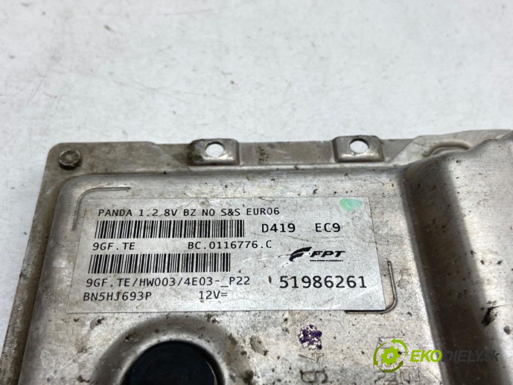 FIAT PANDA III liftback 2014 51 kW 1.2 (312PXA1A) 1242 riadiaca jednotka Motor 51986261 (Riadiaca jednotka)