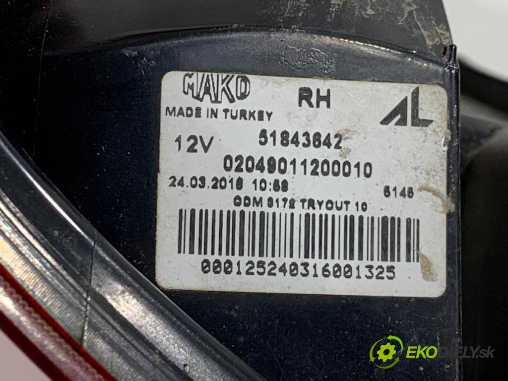 FIAT PANDA III liftback 2014 51 kW 1.2 (312PXA1A) 1242 světlo pravý zadní část 51843642