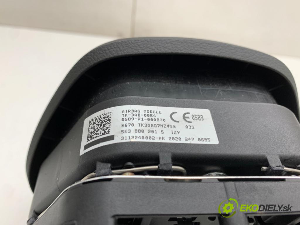 SKODA OCTAVIA IV Kombi 2020 85 kW 2.0 TDI 1968 AirBag volantu 5E3880201S (Airbag)