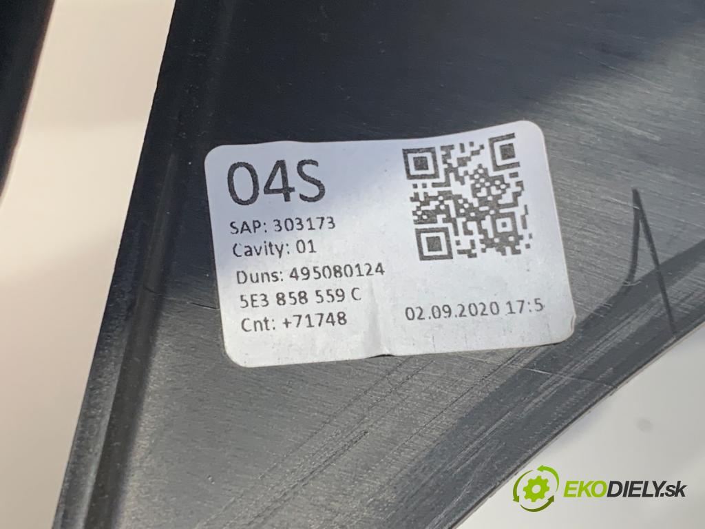 SKODA OCTAVIA IV Kombi 2020 85 kW 2.0 TDI 1968 Obal tyče volantu 5E3857053D