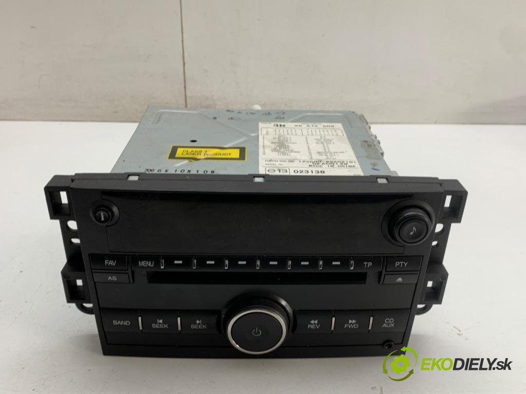 CHEVROLET CAPTIVA SUV 2007 100 kW 2.4 2405 RADIO 96672509 (Audio zařízení)