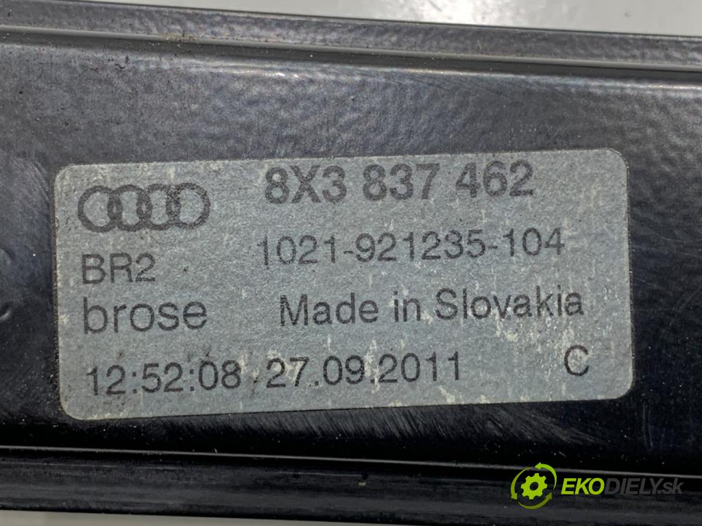 AUDI A1 8X liftback 2011 63 kW 1.2 TFSI 1197 Mechanizmus okna pravy predný 8X3837462
