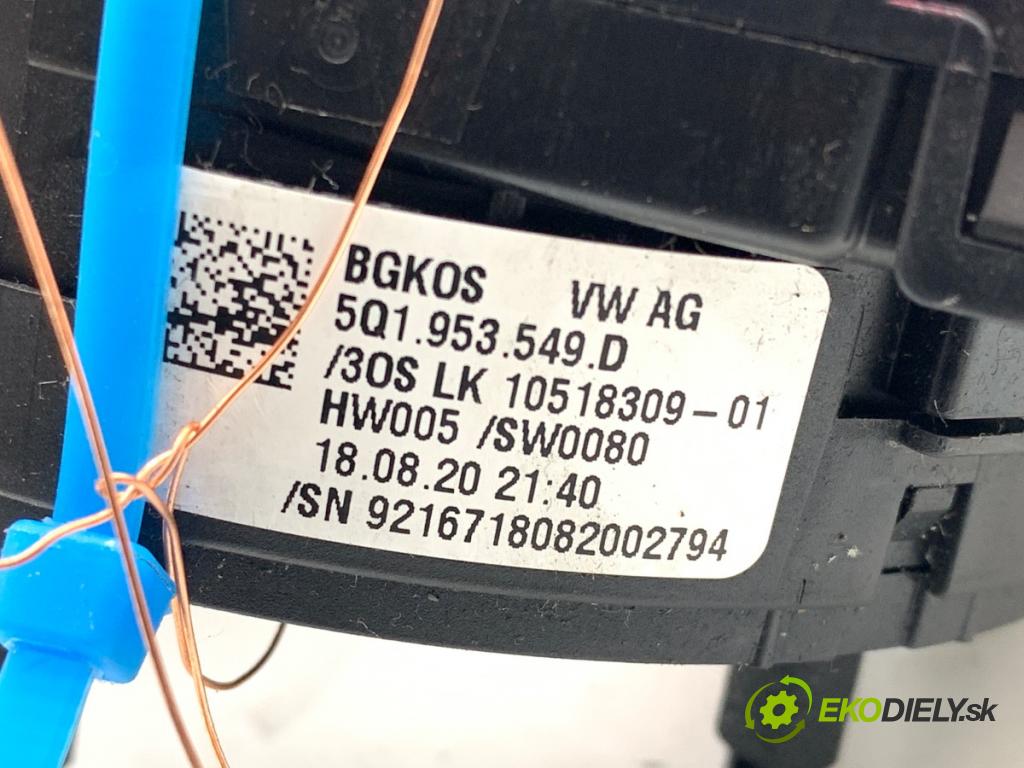 SKODA OCTAVIA IV Kombi 2020 85 kW 2.0 TDI 1968 kroužek slimák airbag 5Q1953549D (Airbag)