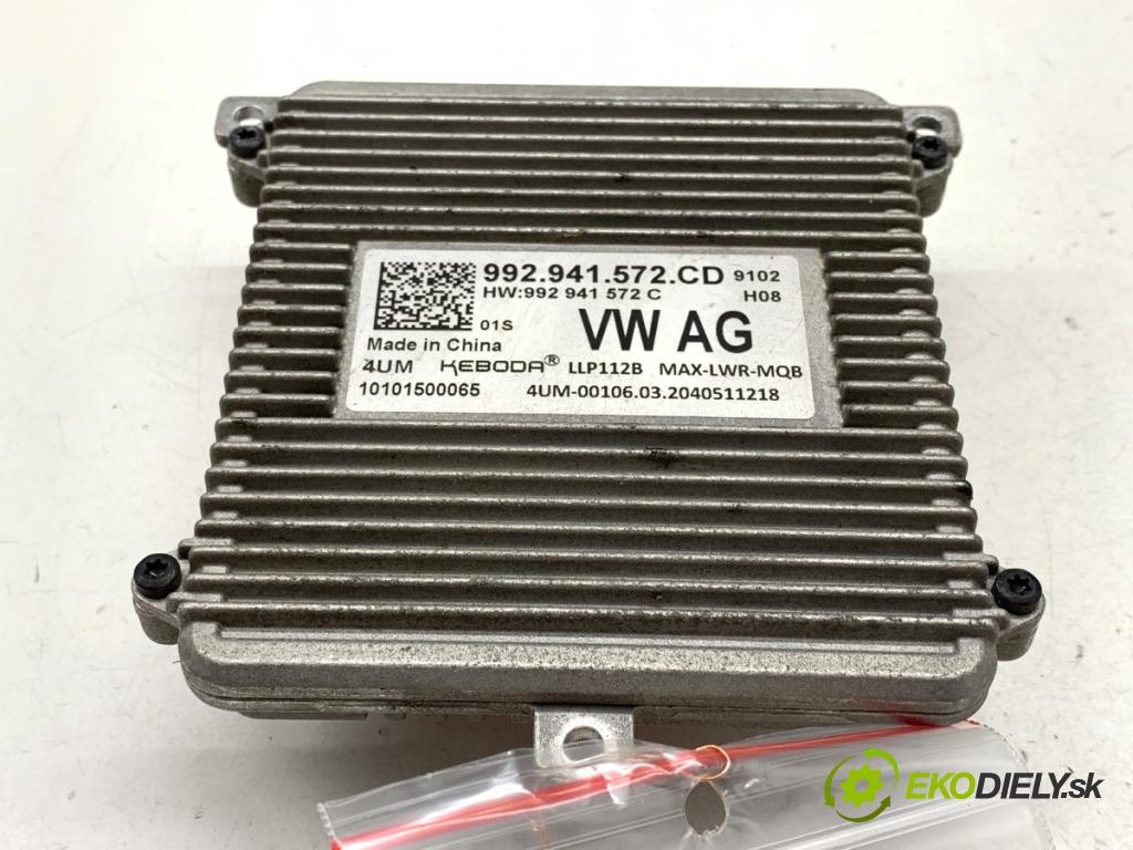 SKODA OCTAVIA IV Kombi 2020 85 kW 2.0 TDI 1968 Menič XENON 992941572CD (Riadiaca jednotka xenónu)