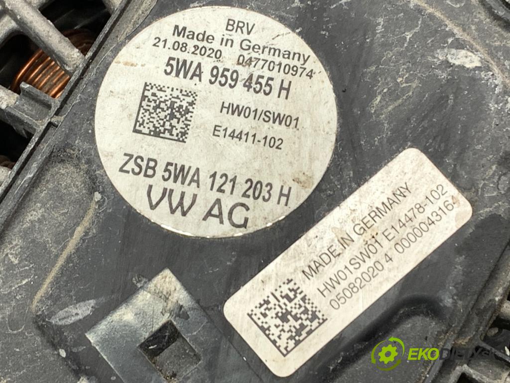 SKODA OCTAVIA IV Kombi 2020 85 kW 2.0 TDI 1968 ventilátor chladiče 5WA121205 (Ventilátor)