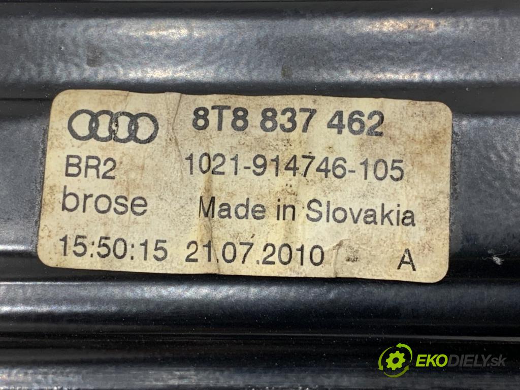AUDI A5 8T liftback 2010 155 kW 2.0 TFSI quattro 1984 mechanismus okna pravý přední část 8T0959802B