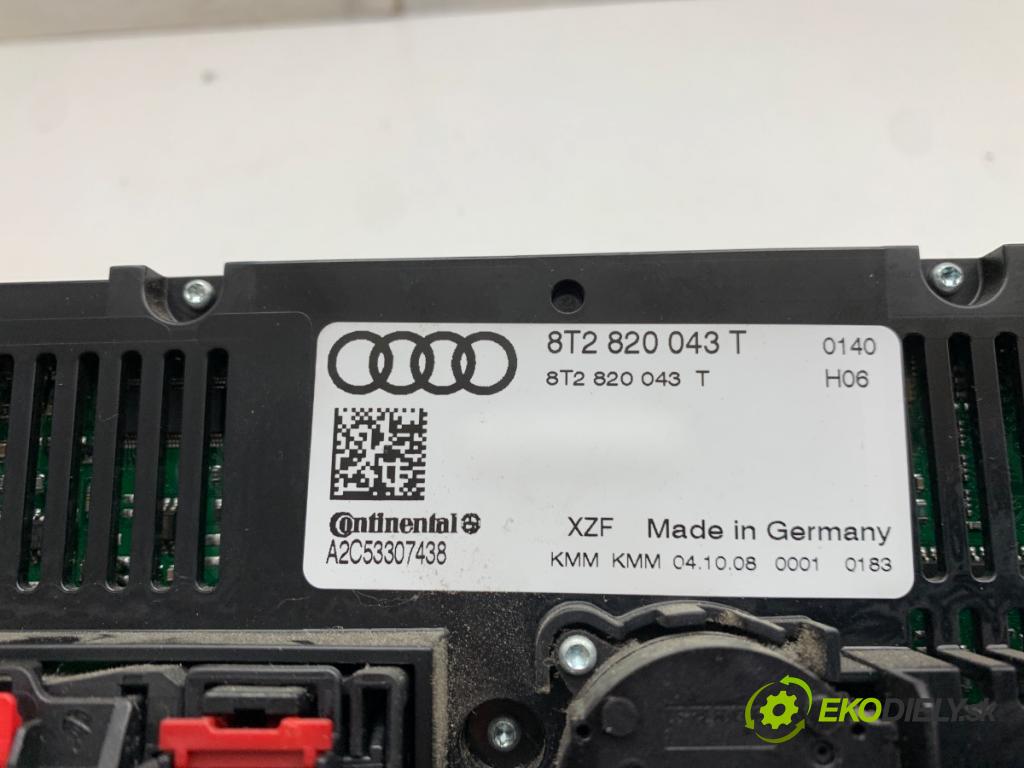 AUDI A4 B8 Kombi 2009 125 kW 2.0 TDI quattro 1968 Panel ovládaní topení 8T2820043T (Páčky pod volantem)