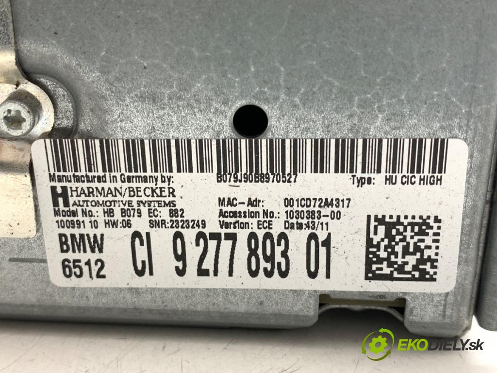 BMW F20 liftback 2011 100 kW 116 i 1598 RADIO 9277893 (Audio zariadenie)