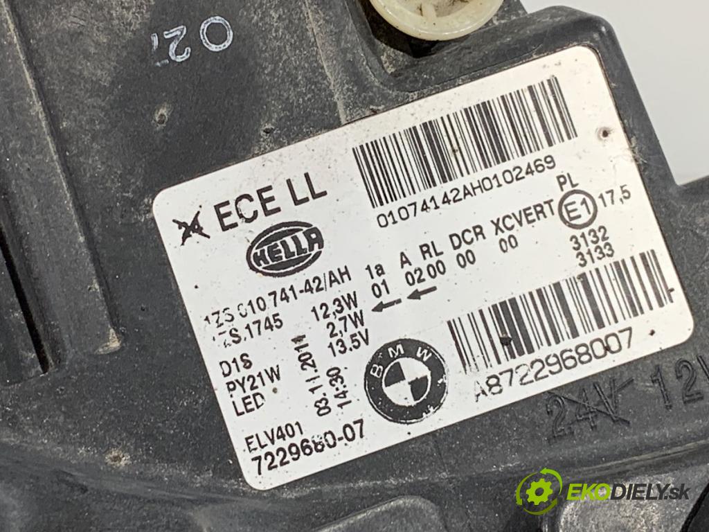 BMW F20 liftback 2011 100 kW 116 i 1598 Svetlomet pravy predný XENON 7229680