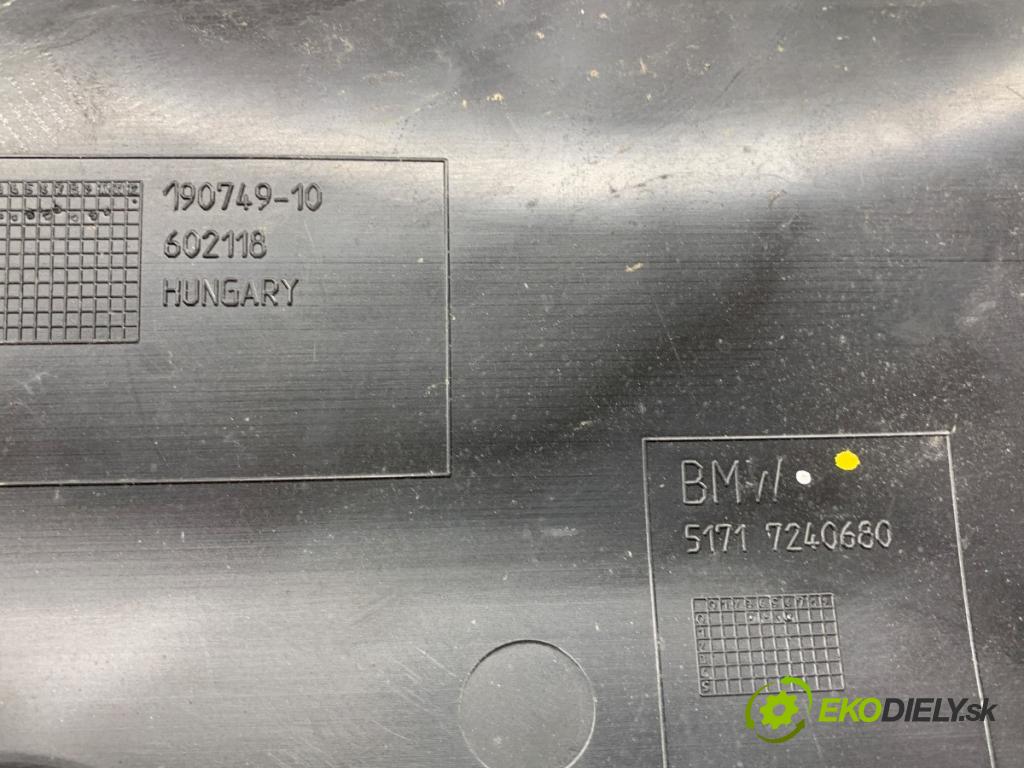BMW F20 liftback 2011 100 kW 116 i 1598 Torpédo, plast pod čelné okno  (Torpédo (plast pod čelným sklom))