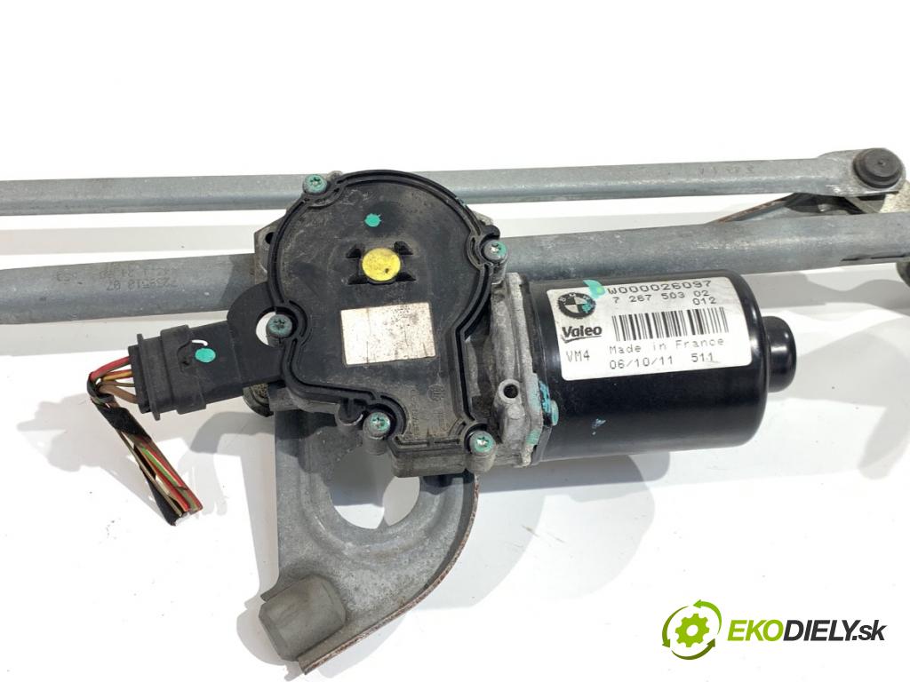 BMW F20 liftback 2011 100 kW 116 i 1598 Mechanizmus stieračov predný 7267503 (Motorček stieračov predný)