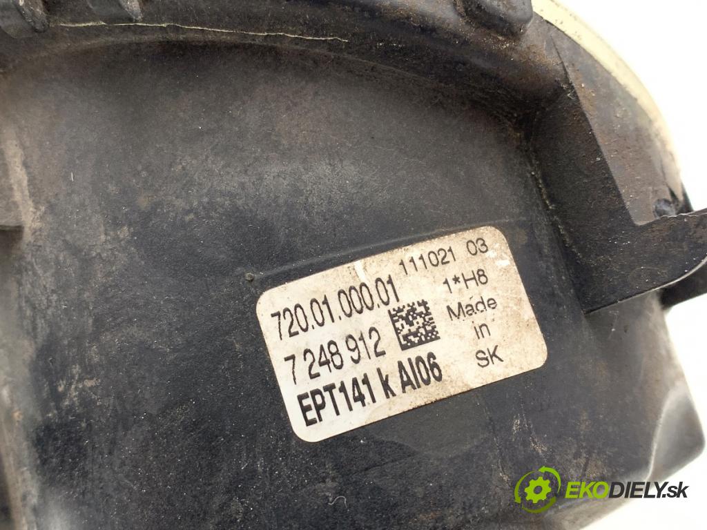 BMW F20 liftback 2011 100 kW 116 i 1598 hmlové svetlo, hmlovka levý přední část 7248912