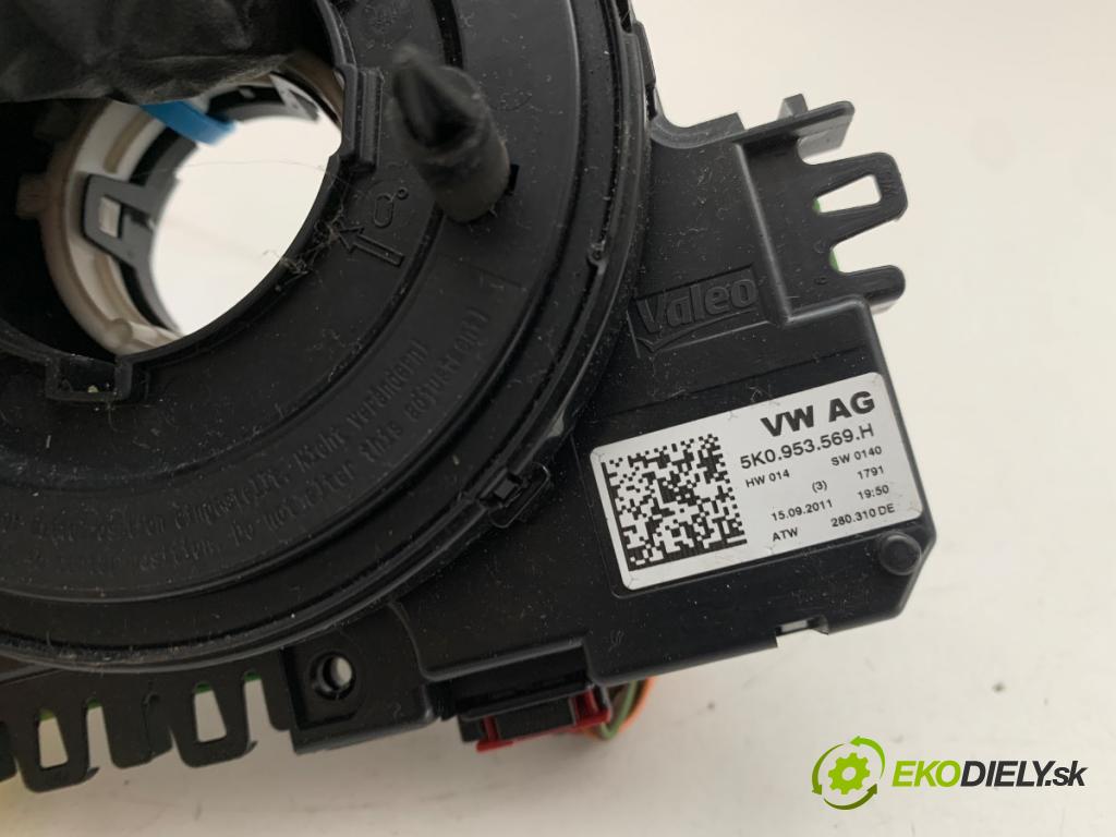 AUDI A1 8X liftback 2011 63 kW 1.2 TFSI 1197 Krúžok, slimák airbag 5K0953569H (Airbag)