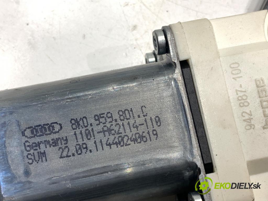 AUDI A1 8X liftback 2011 63 kW 1.2 TFSI 1197 Mechanizmus okna ľavy predný 8X3837461