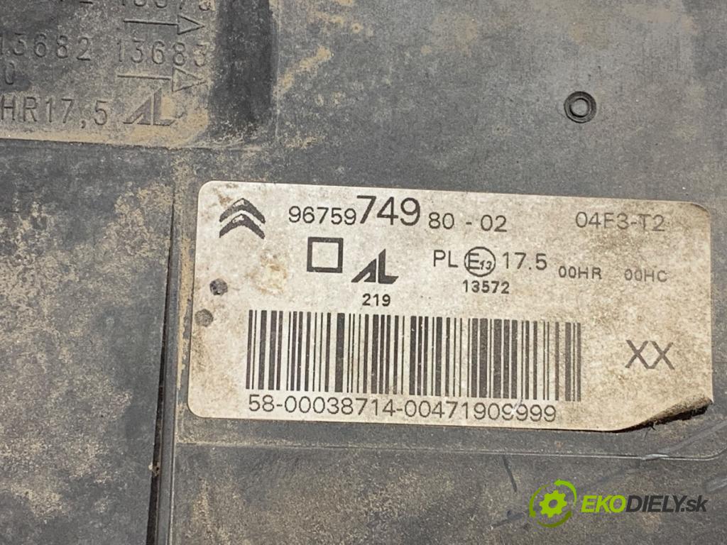 CITROEN C4 PICASSO II nadwozie wielkoprzestrzenne (MPV) 2013 115 kW 1.6 THP 155 1598 světlomet levý přední část 9675974980
