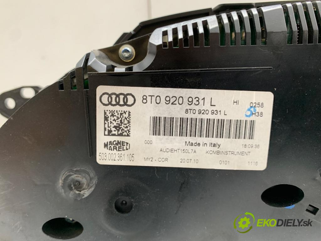 AUDI A5 8T liftback 2010 155 kW 2.0 TFSI quattro 1984 prístrojovka 8T0920931L (Přístrojová deska)