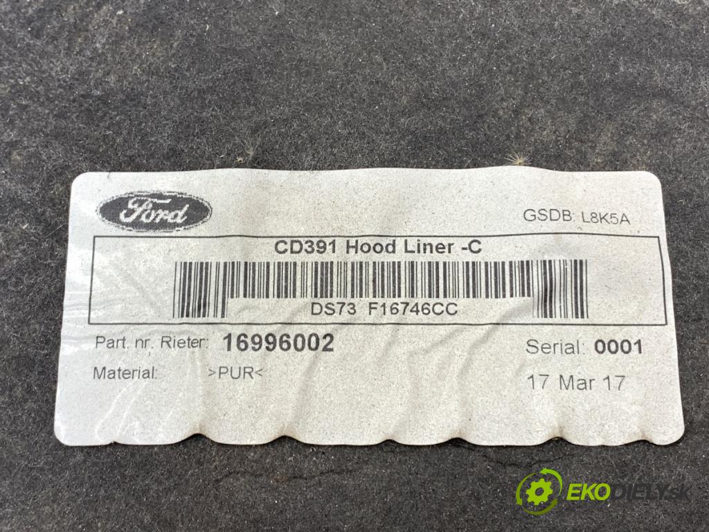 FORD MONDEO MK5 Kombi 2017 110 kW 2.0 TDCi 1998 Odhlučnenie kapoty