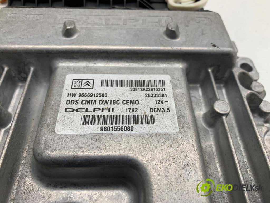 PEUGEOT 3008 nadwozie wielkoprzestrzenne (MPV) 2012 110 kW 2.0 HDi 150 / BlueHDi 150 1997 riadiaca jednotka Motor 9666912580 (Riadiaca jednotka)