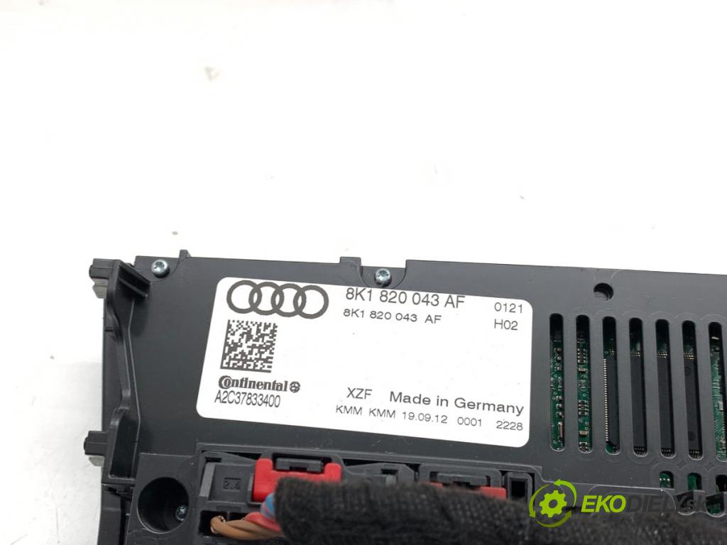 AUDI A4 B8 Kombi 2012 105 kW 2.0 TDI 1968 Panel ovládaní topení 8K1820043AF (Páčky pod volantem)