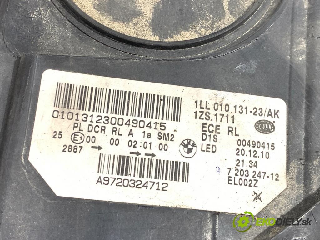 BMW F10 sedan 2011 120 kW 520 d 1995 Svetlomet ľavy predný 7203247