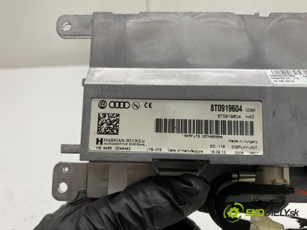 AUDI A4 B8 Kombi 2012 105 kW 2.0 TDI 1968 Displej 8T0919604 (Přístrojová deska)
