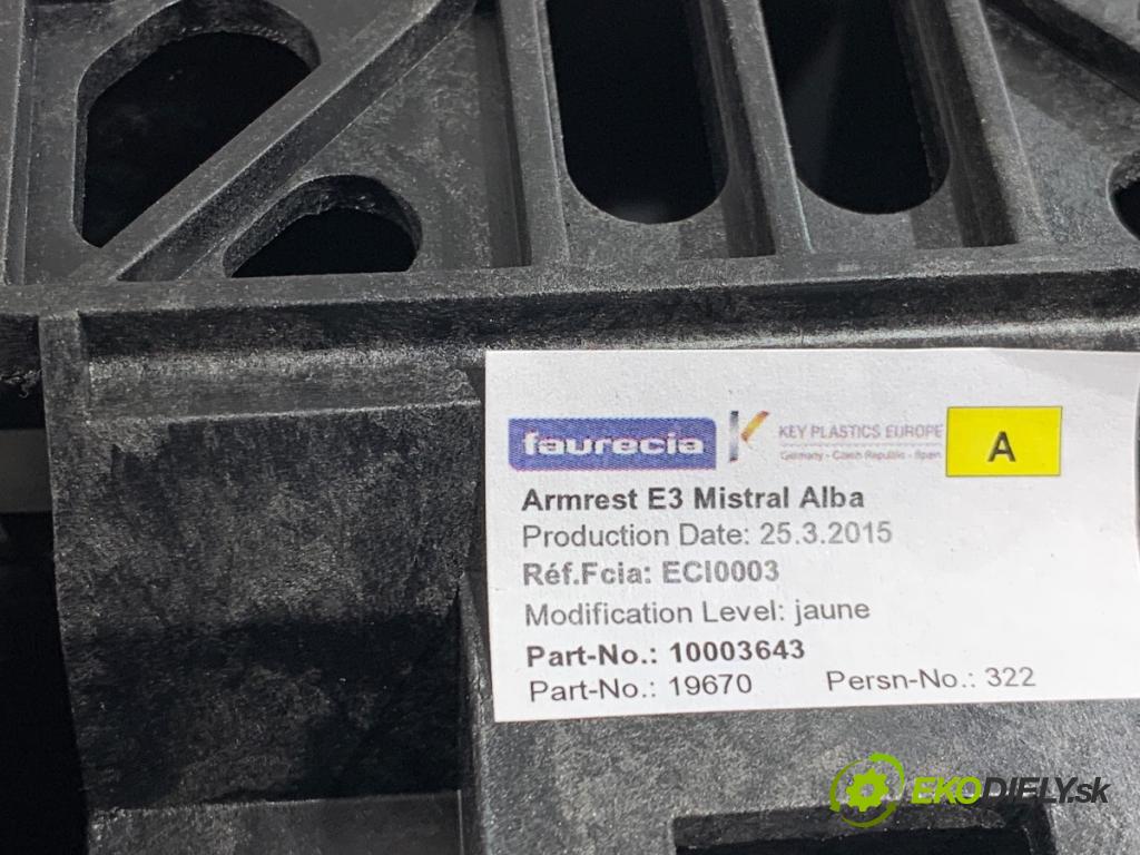 CITROEN C4 CACTUS liftback 2015 60 kW 1.2 VTi 82 1199 Lakťová opierka (Lakťová opierka)