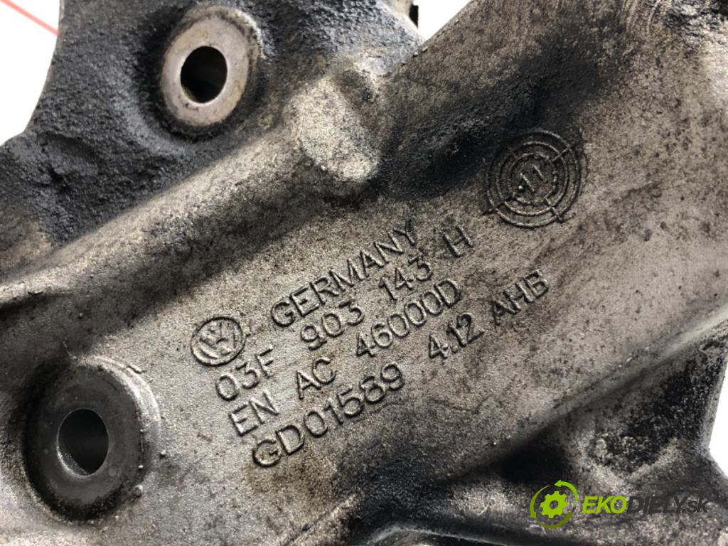 AUDI A1 8X liftback 2011 63 kW 1.2 TFSI 1197 Obal filtra oleja 03F903143H (Obal olejového filtra)