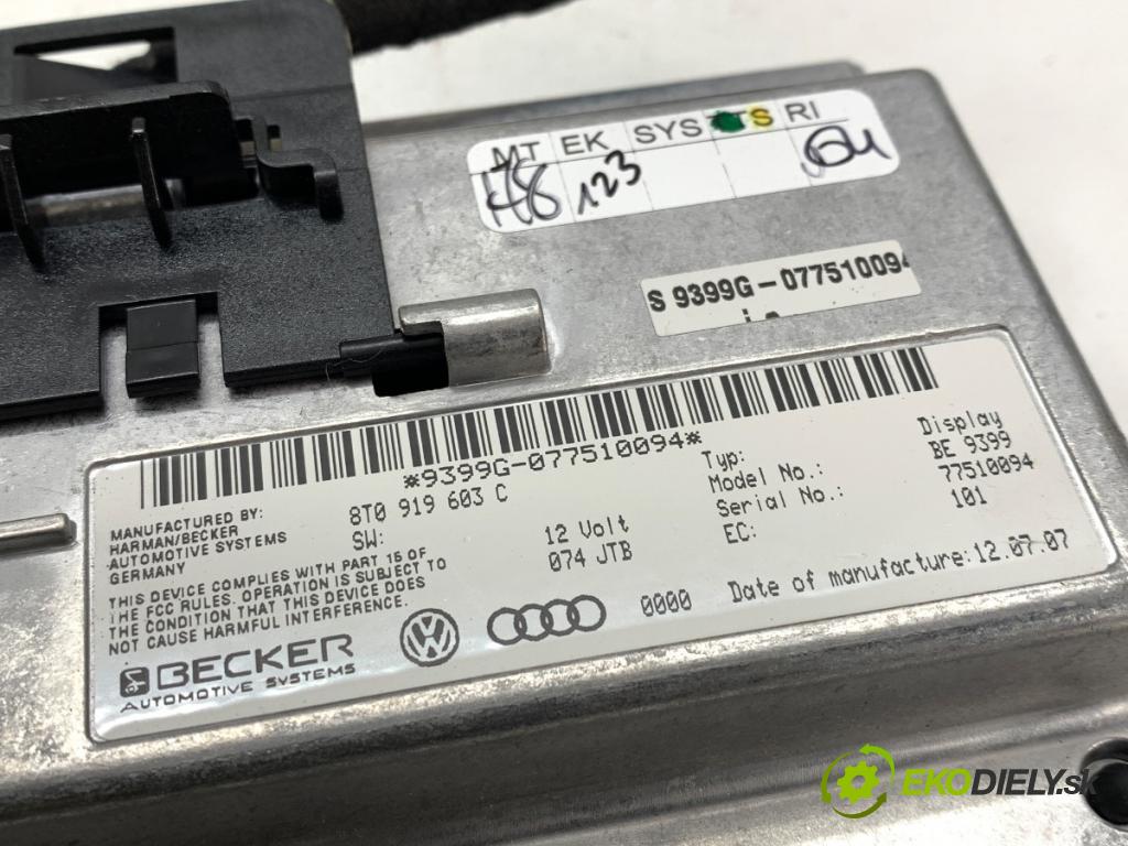 AUDI A4 B8 sedan 2008 105 kW 2.0 TDI 1968 Displej 8T0919603C (Přístrojová deska)
