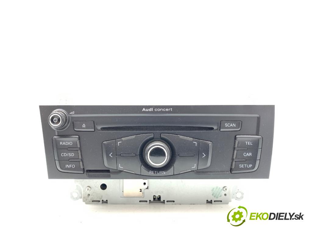 AUDI A4 B8 sedan 2008 105 kW 2.0 TDI 1968 RADIO 8T1035186B (Audio zariadenie)