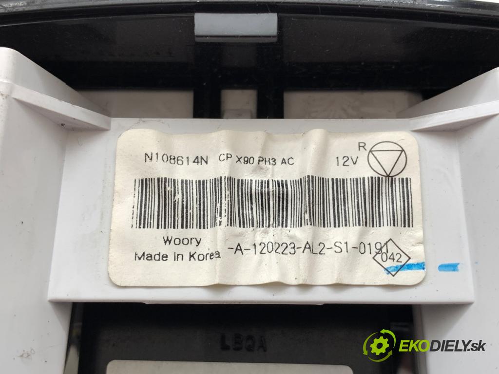 DACIA SANDERO liftback 2012 63 kW 1.6 1598 Panel ovládaní topení N108614N (Páčky pod volantem)