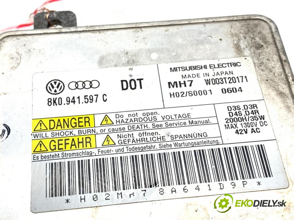 AUDI A5 8T liftback 2010 155 kW 2.0 TFSI quattro 1984 měnič XENON 8K0941597C (Řídící jednotka xenonu)