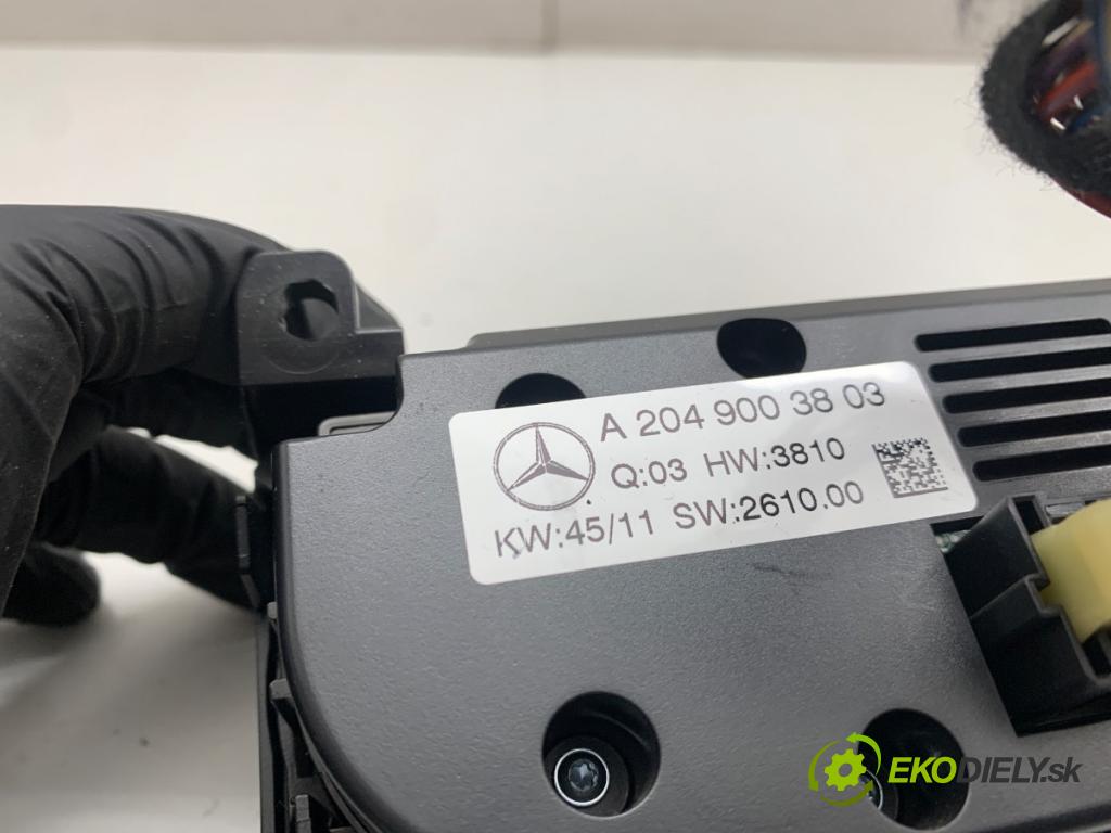 MERCEDES-BENZ S204 Kombi 2011 125 kW C 220 CDI (204.202) 2143 Panel ovládania kúrenia A2049003803 (Prepínacie páčky pod volantom)