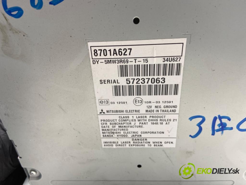 MITSUBISHI ASX SUV 2015 86 kW 1.6 MIVEC 1590 RADIO 8701A627 (Audio zariadenie)