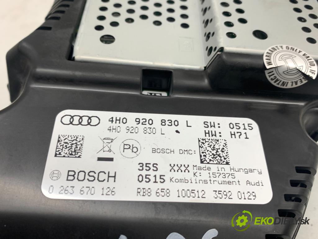 AUDI A8 D4 sedan 2012 368 kW 6.3 W12 quattro 6299 souprava řídící jednotka klíč spínačka řídící jednotka prístrojovka modul komfortu klíč 4H0920830L
