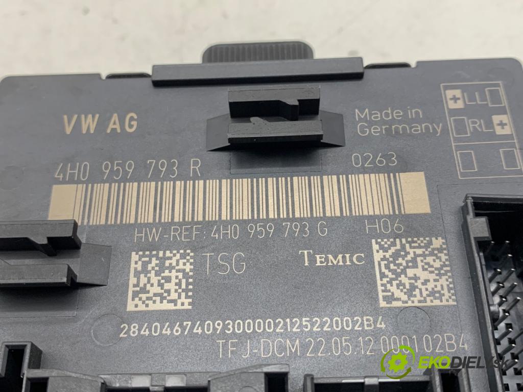 AUDI A8 D4 sedan 2012 368 kW 6.3 W12 quattro 6299 Modul Dvere predný ľavy 4H0959793R