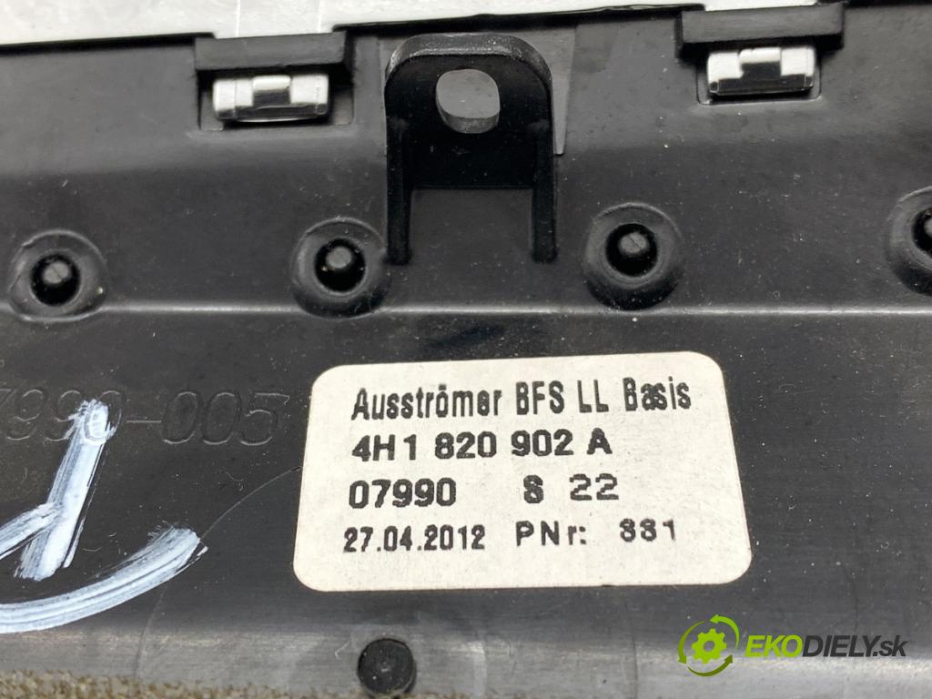 AUDI A8 D4 sedan 2012 368 kW 6.3 W12 quattro 6299 mří topení pravý přední část 4H1820902A