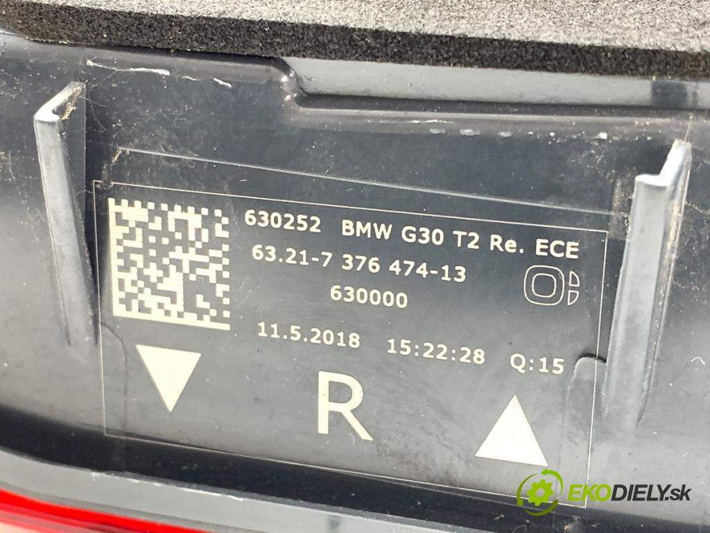 BMW G30 sedan 2018 140 kW 520 d Mild-Hybrid 1995 světlo pravý zadní část vnitřní 7376474
