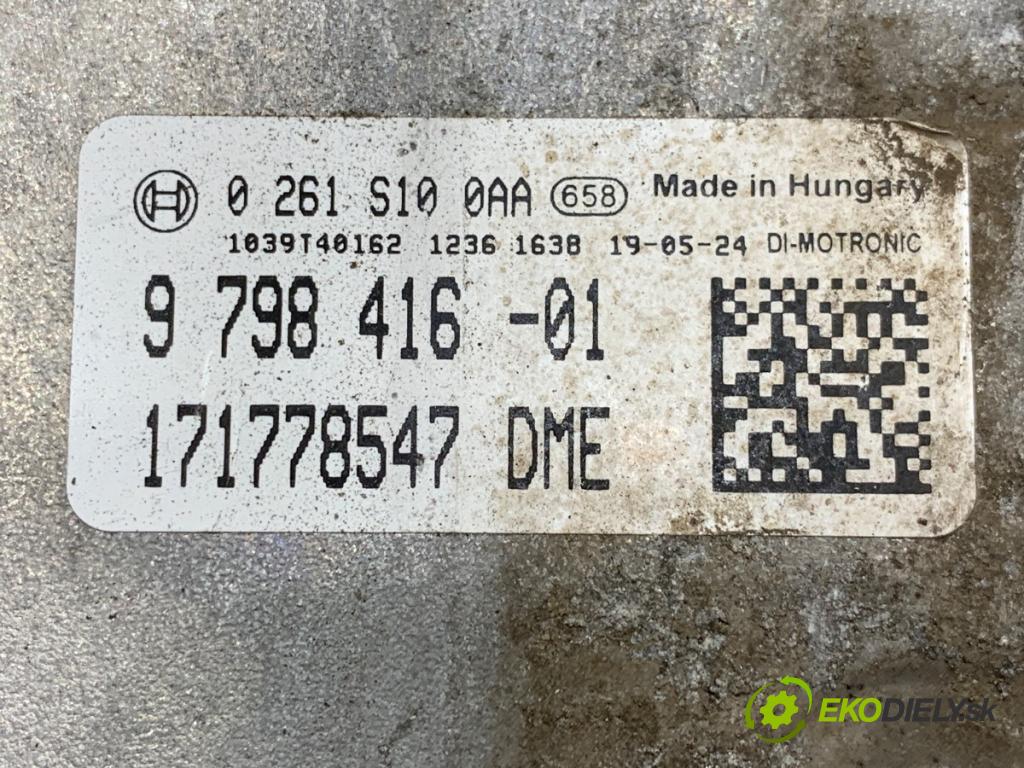 BMW F20 liftback 2019 100 kW 118 i 1598 řídící jednotka motora 9798416 (Řídicí jednotka)