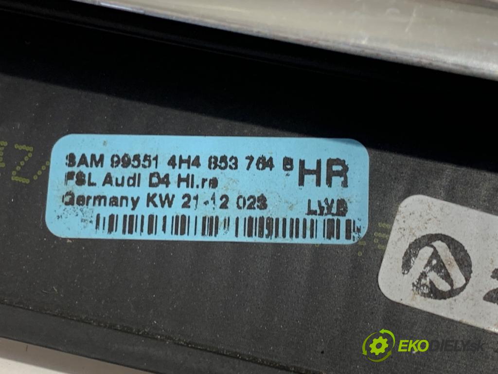 AUDI A8 D4 sedan 2012 368 kW 6.3 W12 quattro 6299 lišta Sbírání: zadní část pravý 4H4853764B