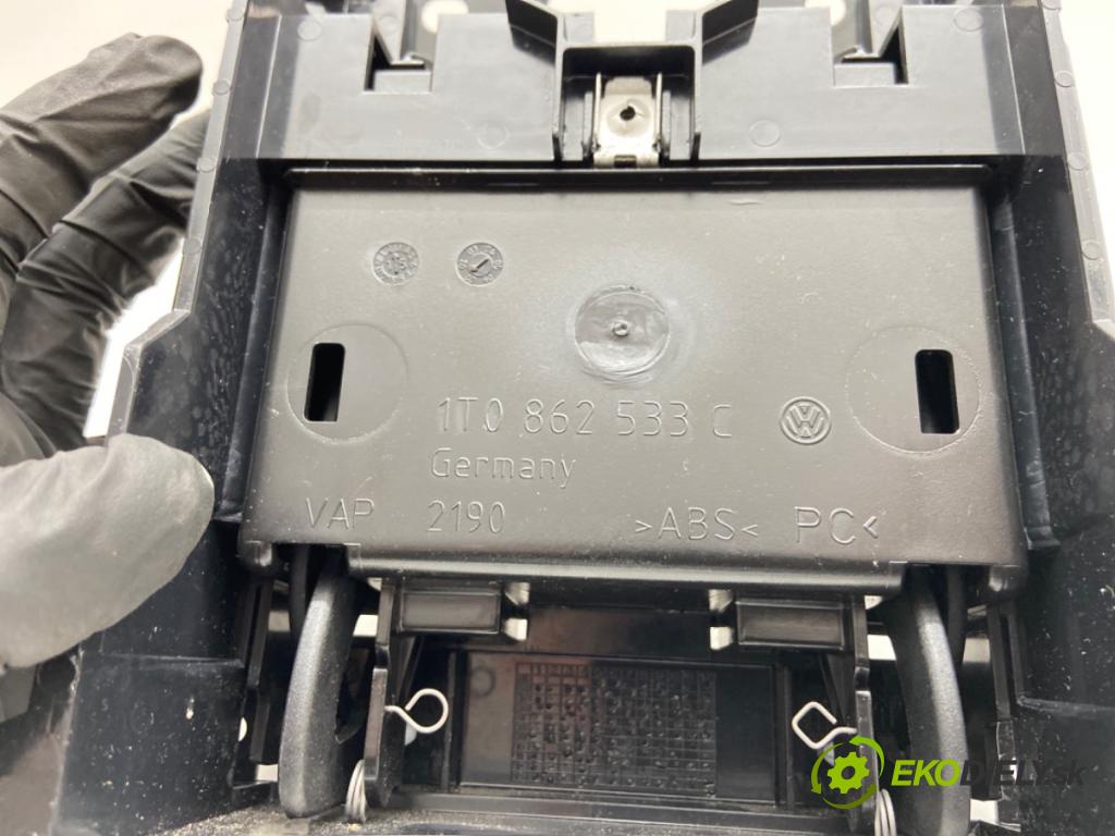 VW TOURAN nadwozie wielkoprzestrzenne (MPV) 2015 103 kW 1.4 TSI 1390 Držiak na nápoje 1T0862533C (Držiak (úchyt) na nápoje)