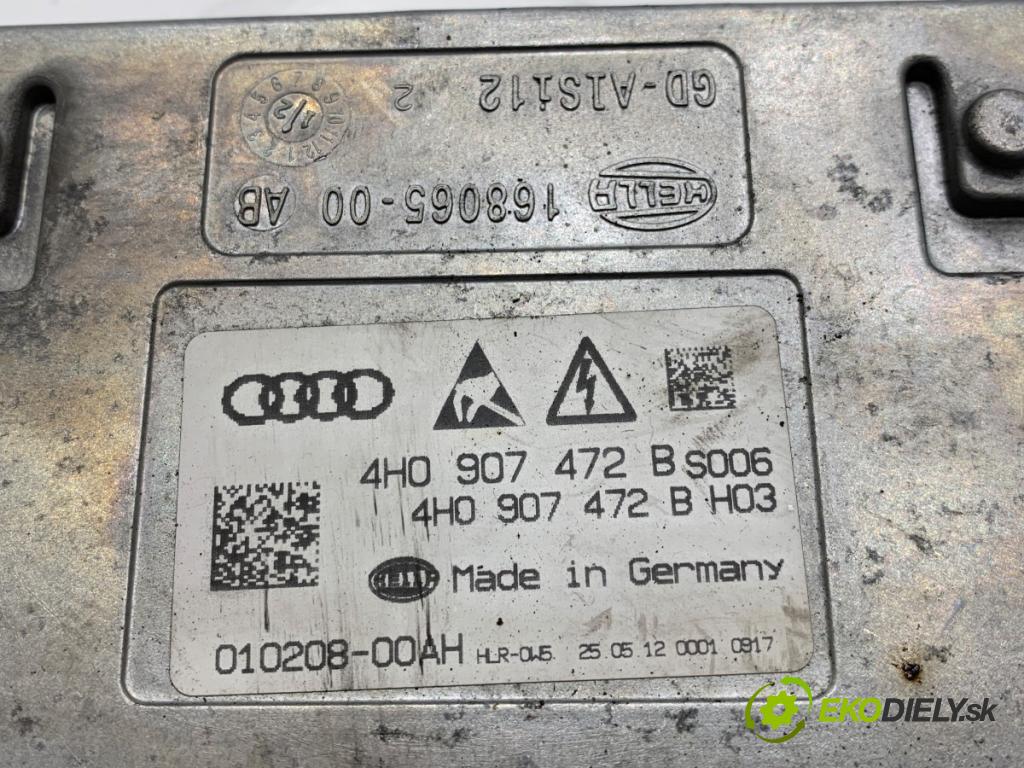 AUDI A8 D4 sedan 2012 368 kW 6.3 W12 quattro 6299 měnič XENON 4H0907472B (Řídící jednotka xenonu)