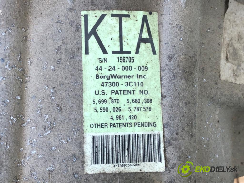 KIA SORENTO I SUV 2003 143 kW 3.5 V6 4WD 3497 Prevodovka Reduktor 450004A600