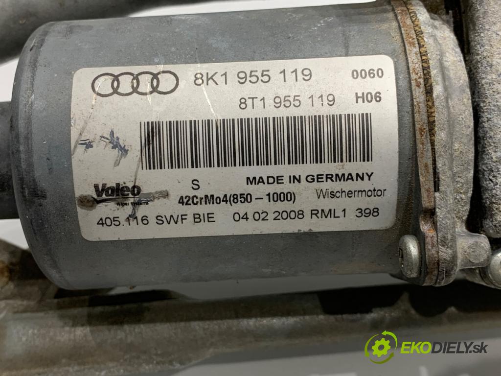 AUDI A4 B8 sedan 2008 105 kW 2.0 TDI 1968 mechanismus stěračů přední část 8K1955119 (Motorek stěračů přední)