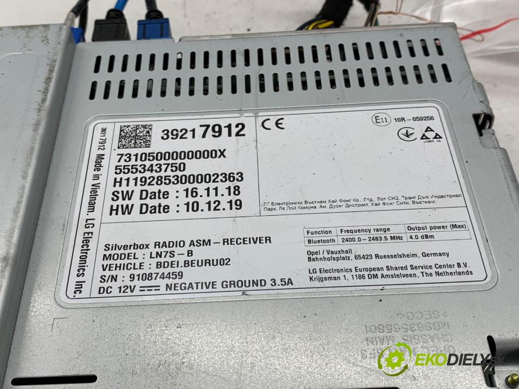 OPEL INSIGNIA B Kombi 2020 100 kW 1.6 CDTi (35) 1598 RADIO 39217912 (Audio zariadenie)