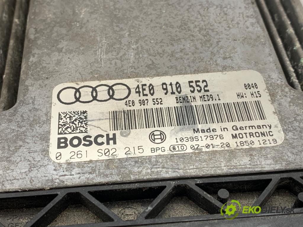 AUDI A8 D3 sedan 2007 331 kW S8 quattro 5204 řídící jednotka motora 4E0910552 (Řídicí jednotka)